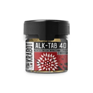 Krabot ALK-TAB 40 Premium Kratom Extract Tablets 120ct