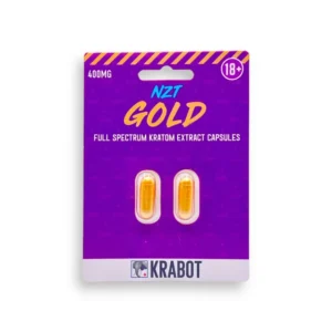 Krabot NZT Gold Full Spectrum Kratom Extract 200mg Capsules