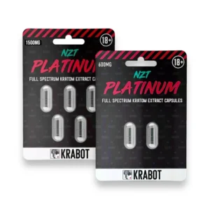 Krabot NZT Platinum Full Spectrum Kratom Extract 300mg Capsules