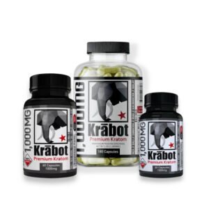 Krabot Premium Kratom Bali Gold Capsules 1000mg